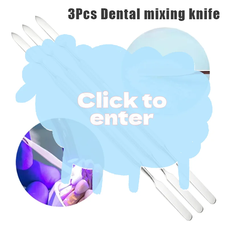 3Pcs Dental Cement Spatula Stainless Steel Mixing Spatula Equipment Double Ended Nail Art Makeup Foundation Mixing Stick
3Pcs Dental Cement Spatula Stainless Steel Mixing Spatula Equipment Double Ended Nail Art Makeup Foundation Mixing Stick