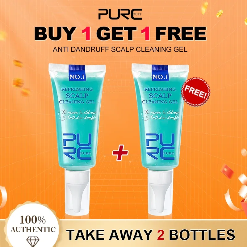 PURC 2pcs Anti-Dandruff Scalp Treatment Gel Deep Cleansing Anti-itch Gently Exfoliate Oil Control Hair Care Products
PURC 2pcs Anti-Dandruff Scalp Treatment Gel Deep Cleansing Anti-itch Gently Exfoliate Oil Control Hair Care Products