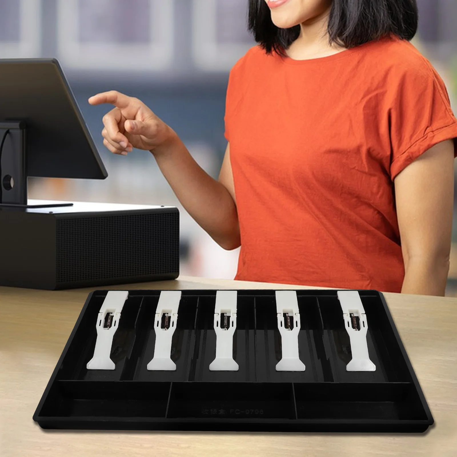 Multi Compartment Five -grid Cashier Box Register Drawer Plastic Stainless Insert Tray
Multi Compartment Five -grid Cashier Box Register Drawer Plastic Stainless Insert Tray
