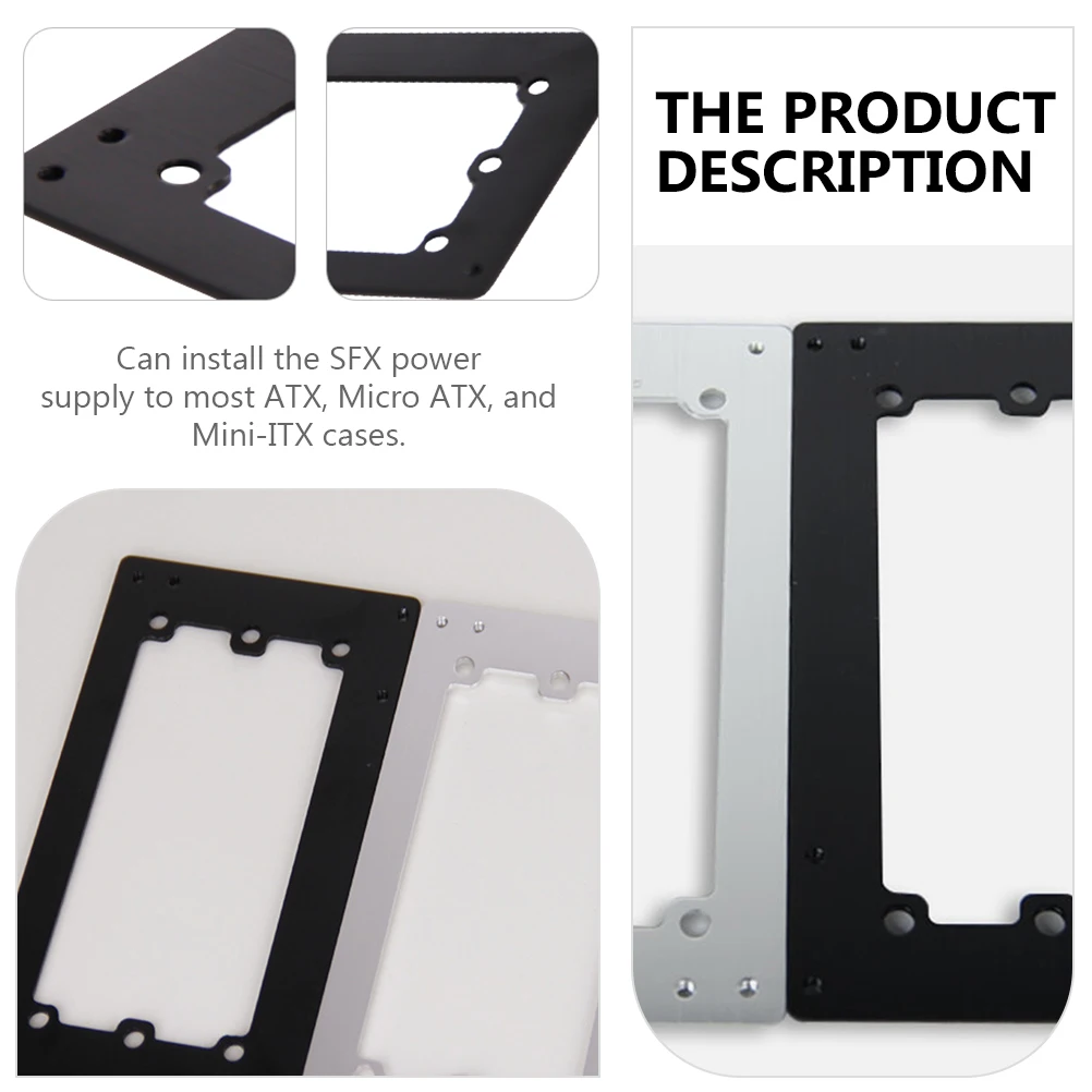 Lightweight Aluminum To ATX Converter Bracket Mounting Frame Adapter Baffle For Computer Case Power Supply Rack Frame
Lightweight Aluminum To ATX Converter Bracket Mounting Frame Adapter Baffle For Computer Case Power Supply Rack Frame