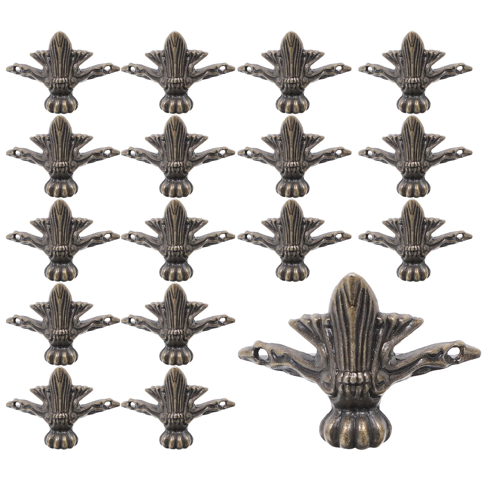 20 Pcs Furniture Legs Zinc Alloy Durable Feet Decorative Bronze Base Retro Hardware Jewelry Case Corner
20 Pcs Furniture Legs Zinc Alloy Durable Feet Decorative Bronze Base Retro Hardware Jewelry Case Corner