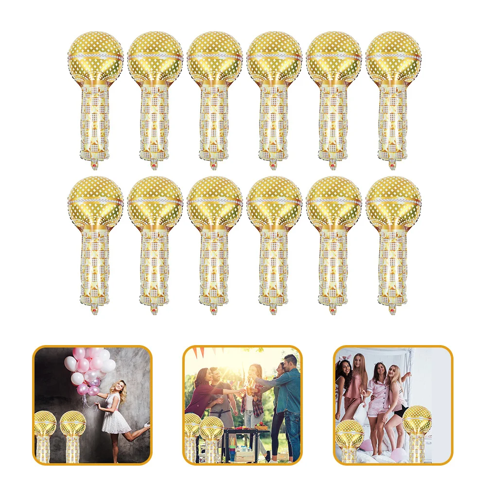 12 Pcs Small Microphone Balloon Party Decoration Inflatable Prop Decorations Musical Decorate
12 Pcs Small Microphone Balloon Party Decoration Inflatable Prop Decorations Musical Decorate