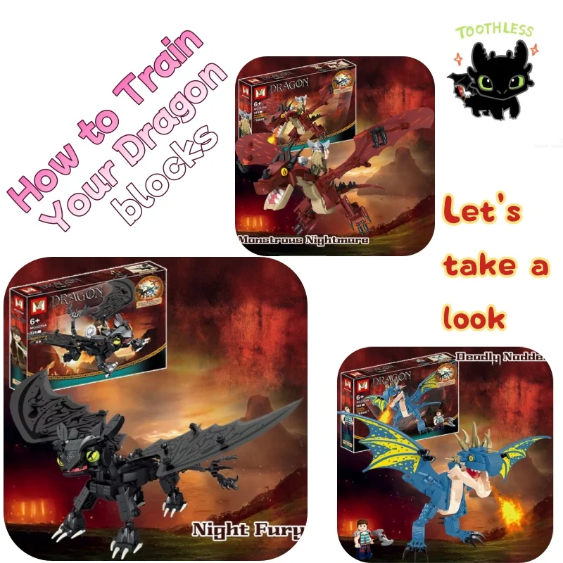 Dragon Taming Master Anime Surrounding High Beauty Lego Toothless Building Blocks Toy Boy Assembled Model Children's Gift
Dragon Taming Master Anime Surrounding High Beauty Lego Toothless Building Blocks Toy Boy Assembled Model Children's Gift