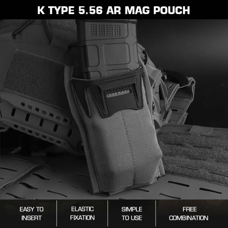 5.56 Rifle Magazine Pouch | K-Series MOLLE Carrier | Compact AR Mag Holder
5.56 Rifle Magazine Pouch | K-Series MOLLE Carrier | Compact AR Mag Holder