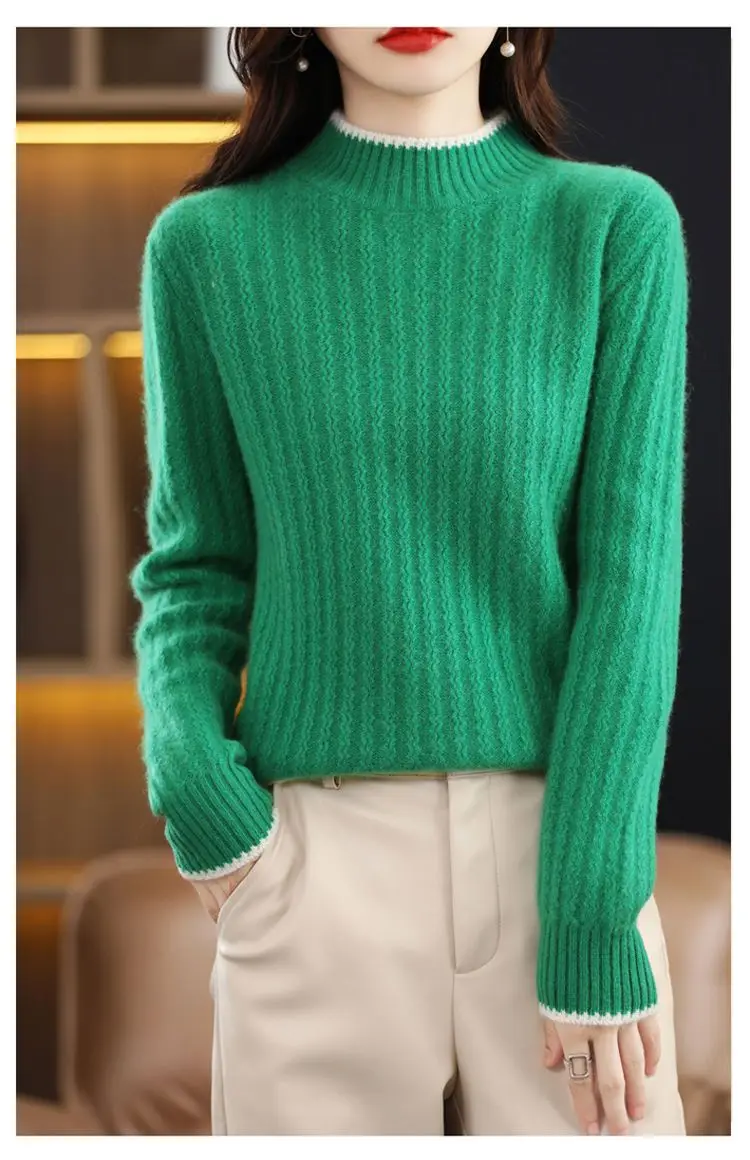 Winter Women Cashmere Turtleneck Sweater Women Long Sleeve Sweaters 2024 Winter Knitted Slim Pullovers Jumpers Knitwears D12
Winter Women Cashmere Turtleneck Sweater Women Long Sleeve Sweaters 2024 Winter Knitted Slim Pullovers Jumpers Knitwears D12