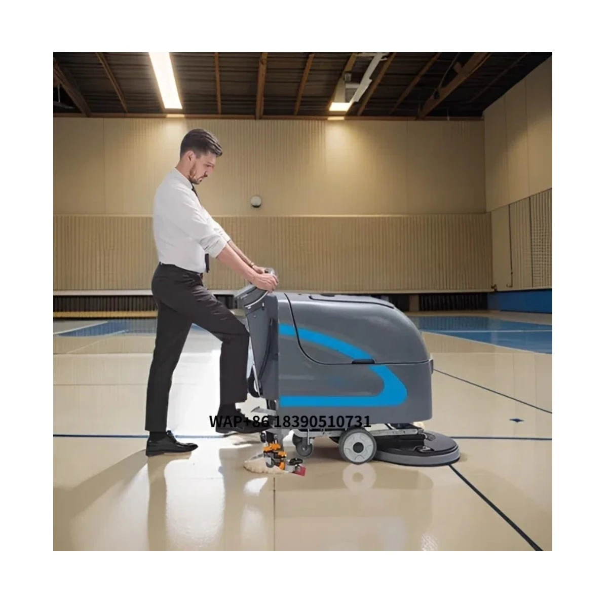 Industrial Cleaning Equipment Cordless Walk Behind Automatic Floor Scrubbers Robots for Shopping Center
Industrial Cleaning Equipment Cordless Walk Behind Automatic Floor Scrubbers Robots for Shopping Center