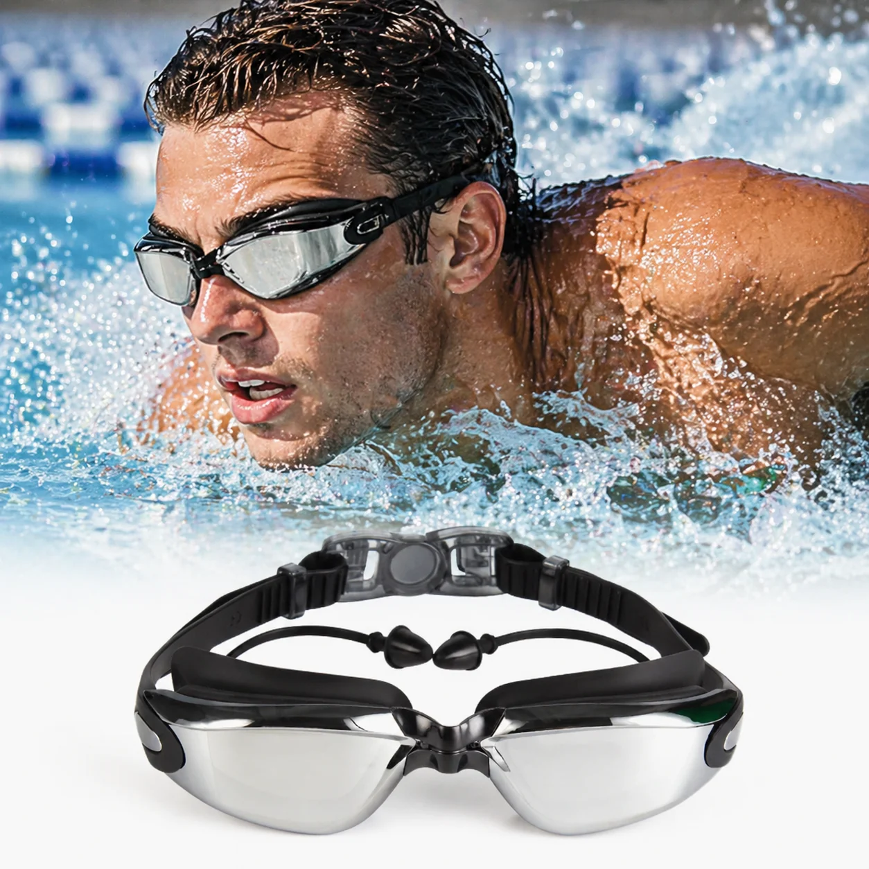 Professional Racing Swim Goggles Anti Fog Waterproof HD Lens Leakproof Adjustable Men Women Adult Swimming Glasses with Swim Cap
Professional Racing Swim Goggles Anti Fog Waterproof HD Lens Leakproof Adjustable Men Women Adult Swimming Glasses with Swim Cap
