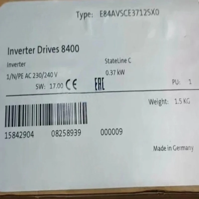 Совершенно новый оригинальный E84AVSCE3712SX0 8223076.1B RLK39-8-2000-Z/31/40a M560-402 5GN-3K Быстрая доставка
Совершенно новый оригинальный E84AVSCE3712SX0 8223076.1B RLK39-8-2000-Z/31/40a M560-402 5GN-3K Быстрая доставка