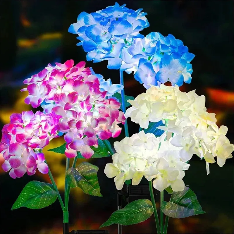 Solar 3 Heads Hydrangea Light LED Artificial Flower Lights Used For Outdoor Yard Lawn Light Garden,Lawn,Fence,Pathway Decoration
Solar 3 Heads Hydrangea Light LED Artificial Flower Lights Used For Outdoor Yard Lawn Light Garden,Lawn,Fence,Pathway Decoration