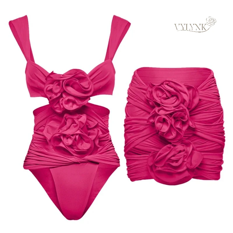 2025 Hot-Selling Women's Swimsuit 3D Floral Decor Cut-Out Solid Sexy One-Piece Swimwear Set Vacation Beachwear
2025 Hot-Selling Women's Swimsuit 3D Floral Decor Cut-Out Solid Sexy One-Piece Swimwear Set Vacation Beachwear