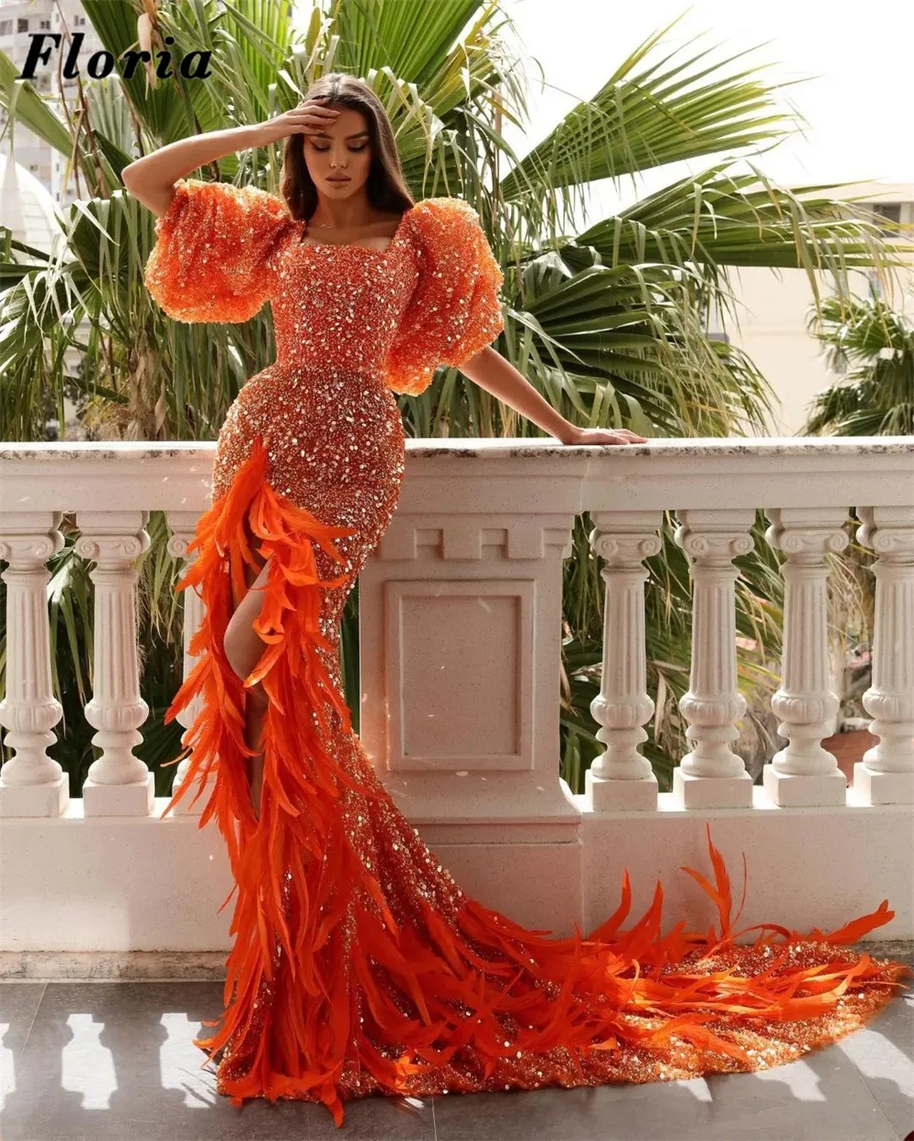 Floria Shiny Sequins Evening Dresses Arabic Dubai High Split Side Celebrity Prom Dress For Women Dubai Half Sleeves Party Dress
Floria Shiny Sequins Evening Dresses Arabic Dubai High Split Side Celebrity Prom Dress For Women Dubai Half Sleeves Party Dress