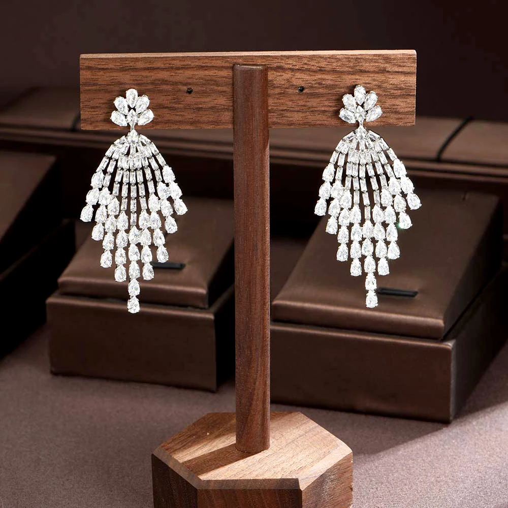 HIBRIDE Multi-part drop earrings niche popular CZ zirconium earrings set bridal women accessories party evening wedding gift E62
HIBRIDE Multi-part drop earrings niche popular CZ zirconium earrings set bridal women accessories party evening wedding gift E62