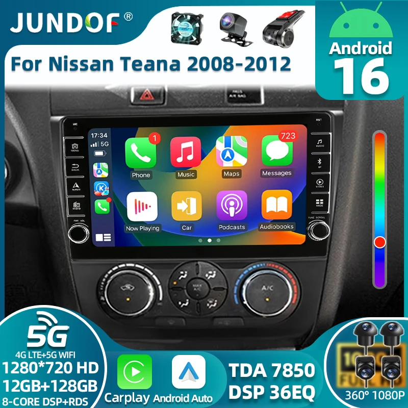 Android 16 Car Stereo Radio Multimedia Video Player For Nissan Teana Altima Manual 2008 2009 2010 2011 2012 Navigation GPS
Android 16 Car Stereo Radio Multimedia Video Player For Nissan Teana Altima Manual 2008 2009 2010 2011 2012 Navigation GPS