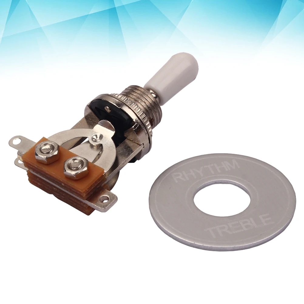 3 Way Toggle Switch Electric Guitar Bridge Pickup Performance Rhythm Treble Ring Easy Use No-noise Design 
3 Way Toggle Switch Electric Guitar Bridge Pickup Performance Rhythm Treble Ring Easy Use No-noise Design