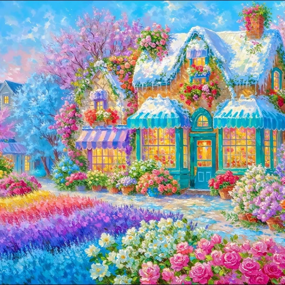 Flower Shop Scenery 500PCS/1024 PCS Jigsaw Puzzles Relaxing Family Activity DIY Games for Living Room Home Decor Gift
Flower Shop Scenery 500PCS/1024 PCS Jigsaw Puzzles Relaxing Family Activity DIY Games for Living Room Home Decor Gift