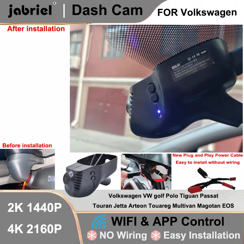Dash Cam 2K 4K Wifi Car DVR for Volkswagen VW golf Polo Tiguan Passat Touran Jetta Arteon Touareg Multivan Magotan EOS DashCam
Dash Cam 2K 4K Wifi Car DVR for Volkswagen VW golf Polo Tiguan Passat Touran Jetta Arteon Touareg Multivan Magotan EOS DashCam