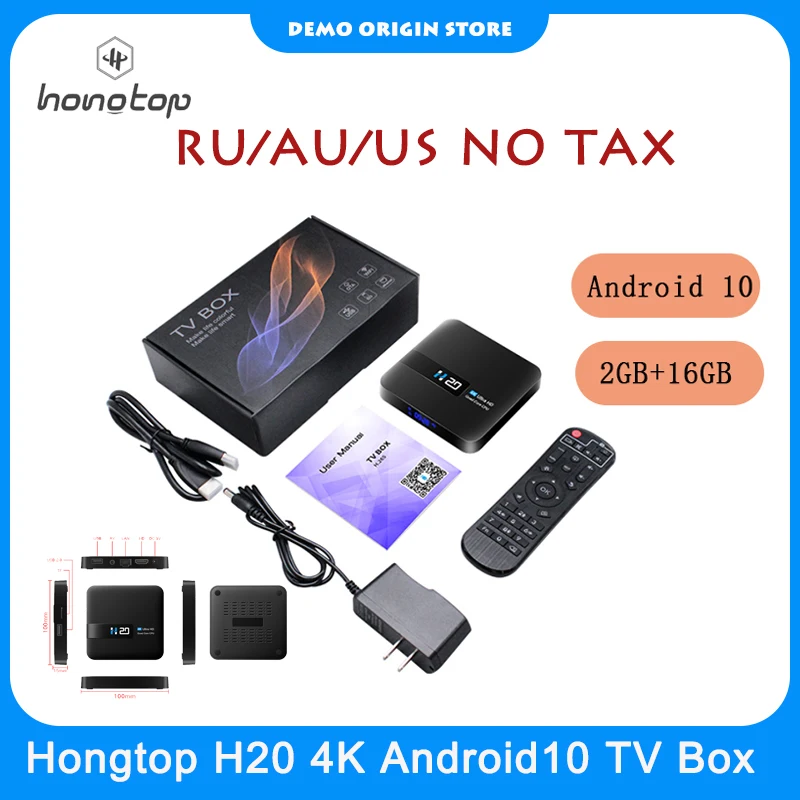 ТВ-приставка Hongtop H20, Android 10, 4K, HDR, искусственная кожа, 2 ГБ + 16 ГБ, медиа-плеер, поддержка интерфейса Wi-Fi для домашнего кинотеатра
ТВ-приставка Hongtop H20, Android 10, 4K, HDR, искусственная кожа, 2 ГБ + 16 ГБ, медиа-плеер, поддержка интерфейса Wi-Fi для домашнего кинотеатра