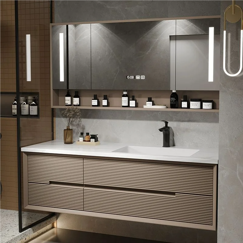 Set With Intelligent Bathroom Vanity Seamless Stone Slab Ceramic Basin for a Modern Streamlined Look Sleek Bathroom Furniture
Set With Intelligent Bathroom Vanity Seamless Stone Slab Ceramic Basin for a Modern Streamlined Look Sleek Bathroom Furniture