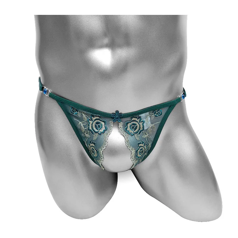 Open Crotch Sissy Thong Panties Emrbroidery Floral Fashion Mens G Strings Underwear Sexy Lingerie Bikini For Male Erotic Costume
Open Crotch Sissy Thong Panties Emrbroidery Floral Fashion Mens G Strings Underwear Sexy Lingerie Bikini For Male Erotic Costume