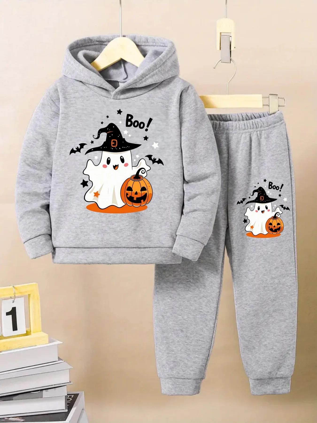 Boys' Fashion Hoodie 2-piece Set, Boys' Hoodie Long Sleeve Hoodie+Pants, Autumn/Winter Fashion Halloween Printed Casual Comforta
Boys' Fashion Hoodie 2-piece Set, Boys' Hoodie Long Sleeve Hoodie+Pants, Autumn/Winter Fashion Halloween Printed Casual Comforta
