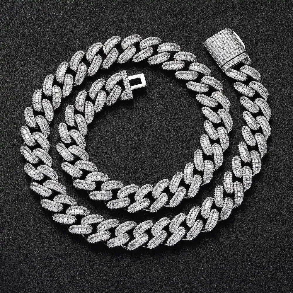 Flawless Vvs Moissanite Chain Fine Hip Hop Jewelry Cuban Necklace Iced Out Sterling Silver Baguette Diamond Cuban Link Chain
Flawless Vvs Moissanite Chain Fine Hip Hop Jewelry Cuban Necklace Iced Out Sterling Silver Baguette Diamond Cuban Link Chain