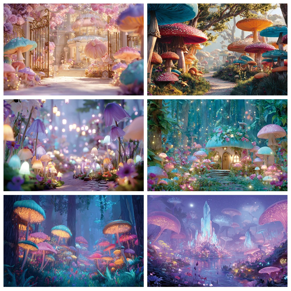 MOON.QG Dreamy Fairy Tale Background Photography Mushroom Forest Trees Flower Backdrop Kids Birthday Photobooth Poster Wallpaper
MOON.QG Dreamy Fairy Tale Background Photography Mushroom Forest Trees Flower Backdrop Kids Birthday Photobooth Poster Wallpaper