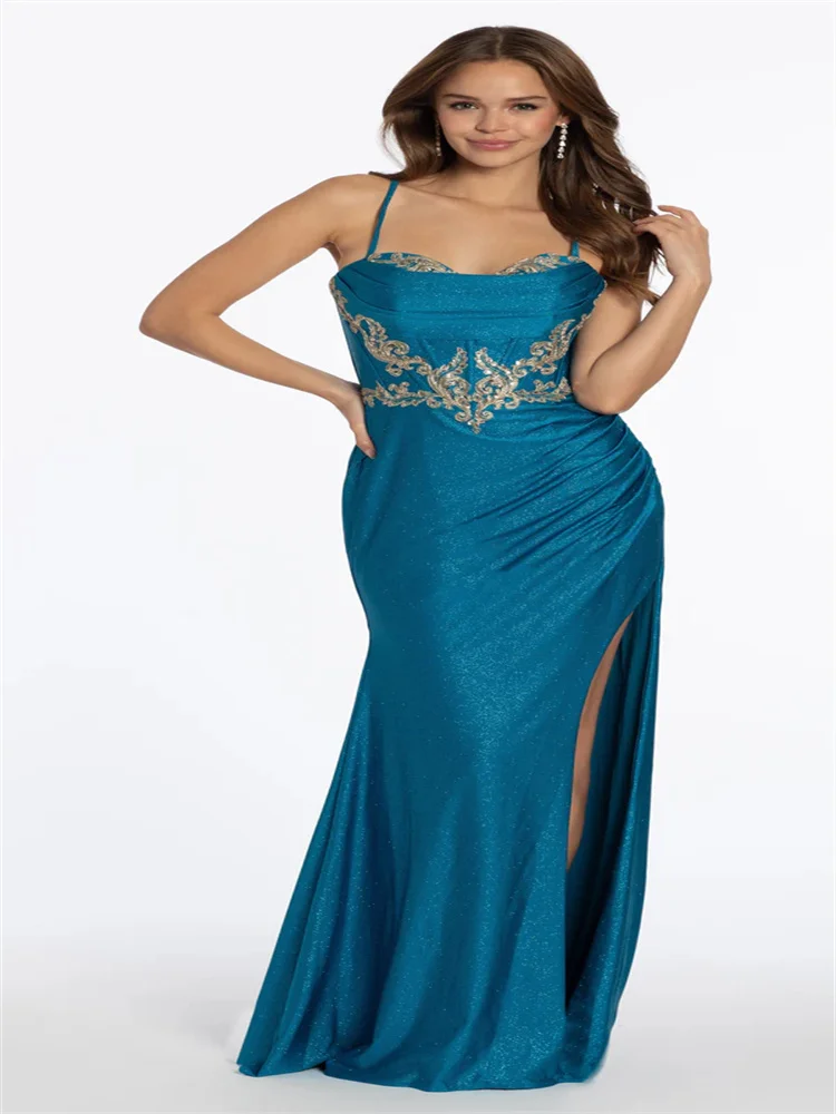 Customized Exquisite Embroidered Pleated Dance Party Evening Dress Sweetheart Neckline Waist Embroidered Design Side Slit Dress
Customized Exquisite Embroidered Pleated Dance Party Evening Dress Sweetheart Neckline Waist Embroidered Design Side Slit Dress
