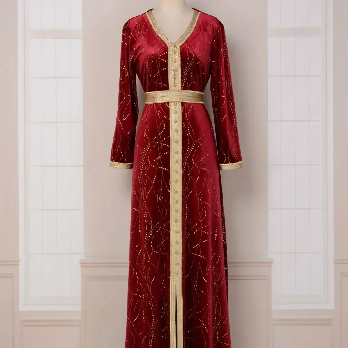 Muslim Dress Autumn Winter Warm Corduroy Long Dress Turkey Muslim Abaya Dresses Women Evening Party Dress Elegant Belted Abaya
Muslim Dress Autumn Winter Warm Corduroy Long Dress Turkey Muslim Abaya Dresses Women Evening Party Dress Elegant Belted Abaya