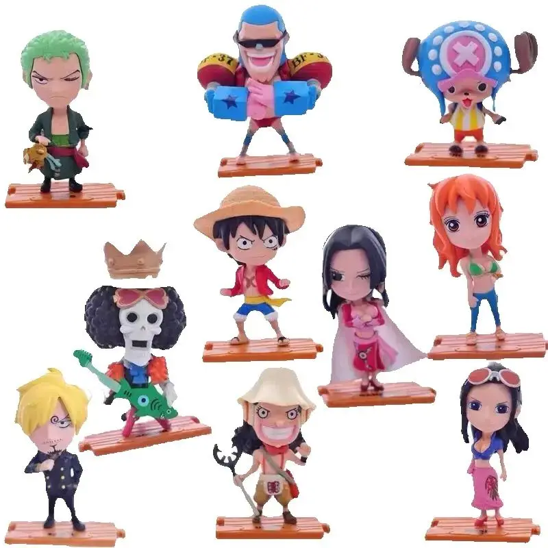 Аниме One Piece Luffy Sanji Roronoa Zoro Nami Robin Boa Hancock Usopp Brook FRANKY ПВХ Фигурки Модель игрушки Кукла 10 шт./компл.
Аниме One Piece Luffy Sanji Roronoa Zoro Nami Robin Boa Hancock Usopp Brook FRANKY ПВХ Фигурки Модель игрушки Кукла 10 шт./компл.