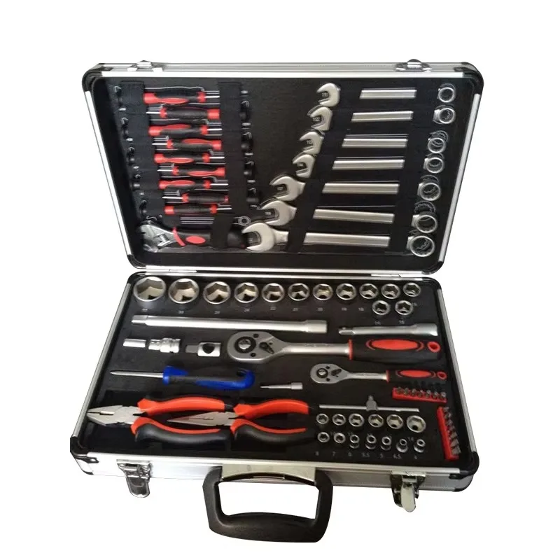 Manufacturer's Auto Repair Tool Set Punch Press Standard Sleeve Carbon Steel Wrench Car Repair Ratchet Auto Repair Box
Manufacturer's Auto Repair Tool Set Punch Press Standard Sleeve Carbon Steel Wrench Car Repair Ratchet Auto Repair Box