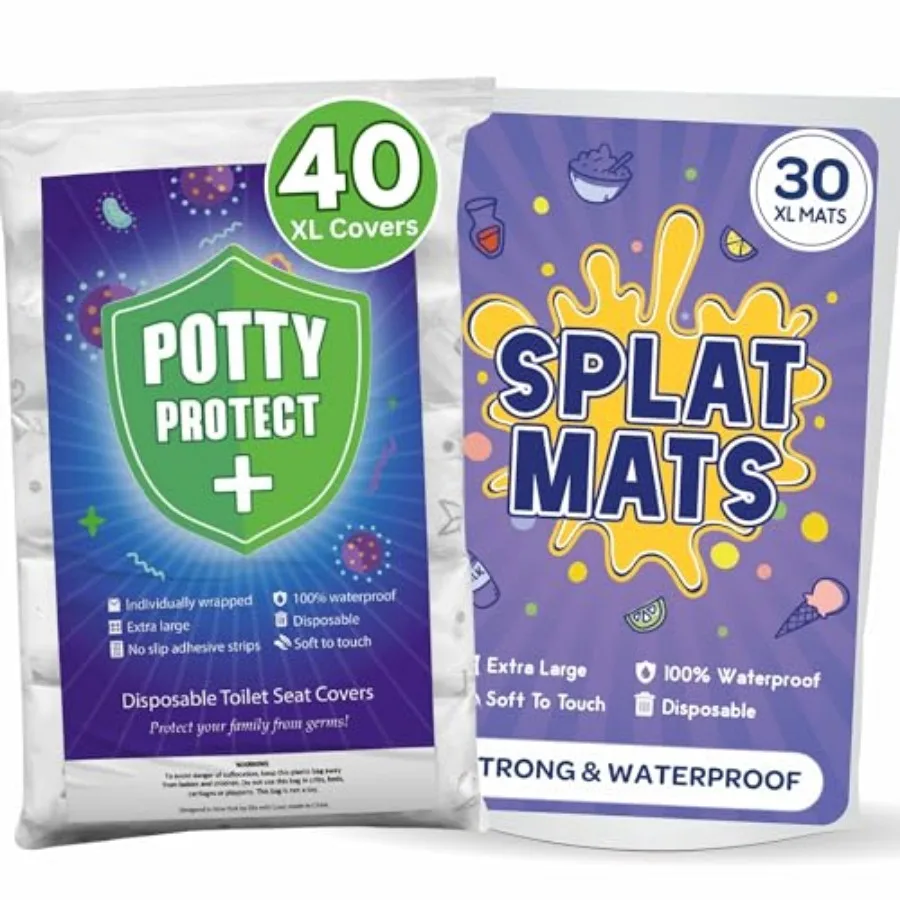 Eli with Love Disposable Toilet Seat Covers and Splat Mats
Eli with Love Disposable Toilet Seat Covers and Splat Mats