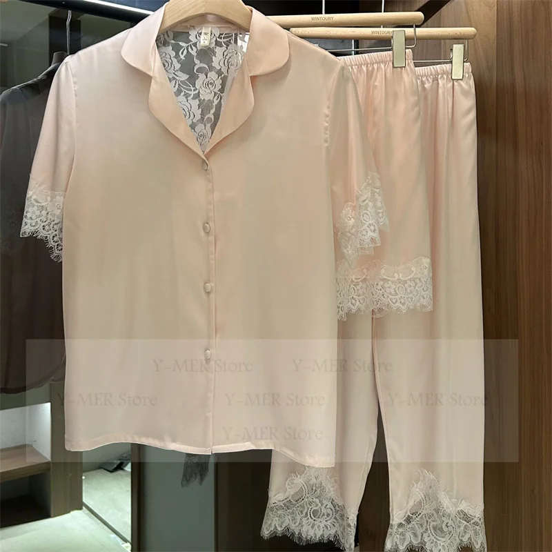 3 шт. пижама Femme с открытой спиной, кружевной топ с цветочным принтом, брюки, шорты, повседневные пижамы De Mujer, женская одежда для сна из искусственного шелка, домашняя одежда, пижамный костюм
3 шт. пижама Femme с открытой спиной, кружевной топ с цветочным принтом, брюки, шорты, повседневные пижамы De Mujer, женская одежда для сна из искусственного шелка, домашняя одежда, пижамный костюм