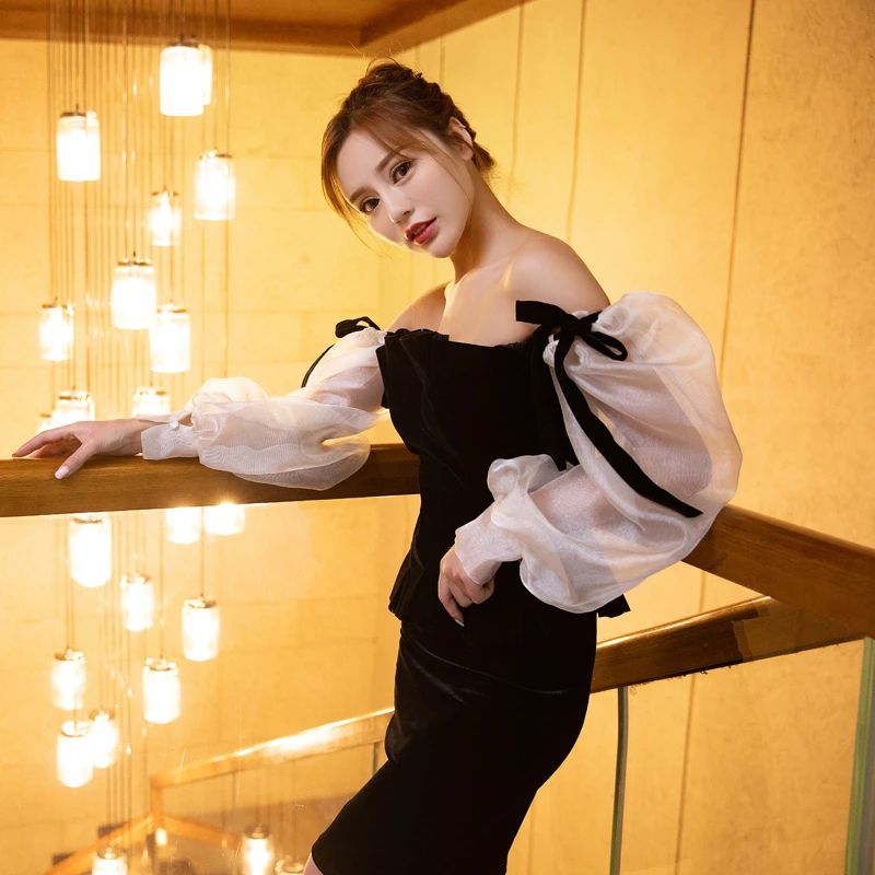 Summer Lantern Sleeves Retro Women Top Shirt Gothic Design Bow Fashion Female Coat Vest Black Short Coats
Summer Lantern Sleeves Retro Women Top Shirt Gothic Design Bow Fashion Female Coat Vest Black Short Coats