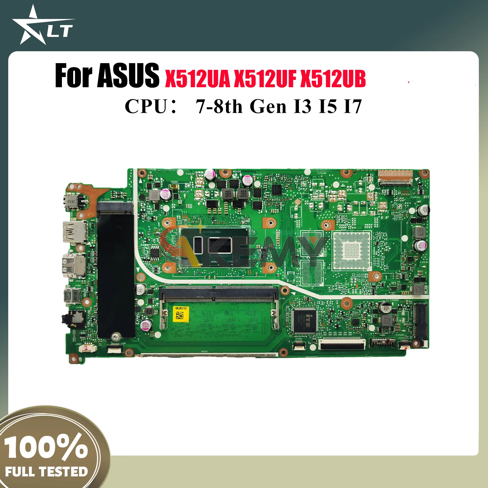 X512UA Материнская плата для ноутбука ASUS VivoBook F512U X512UF A512U X512U X512UA Y5100U X512UB V5000UA Материнская плата с процессором I3 I5 I7 stk
X512UA Материнская плата для ноутбука ASUS VivoBook F512U X512UF A512U X512U X512UA Y5100U X512UB V5000UA Материнская плата с процессором I3 I5 I7 stk