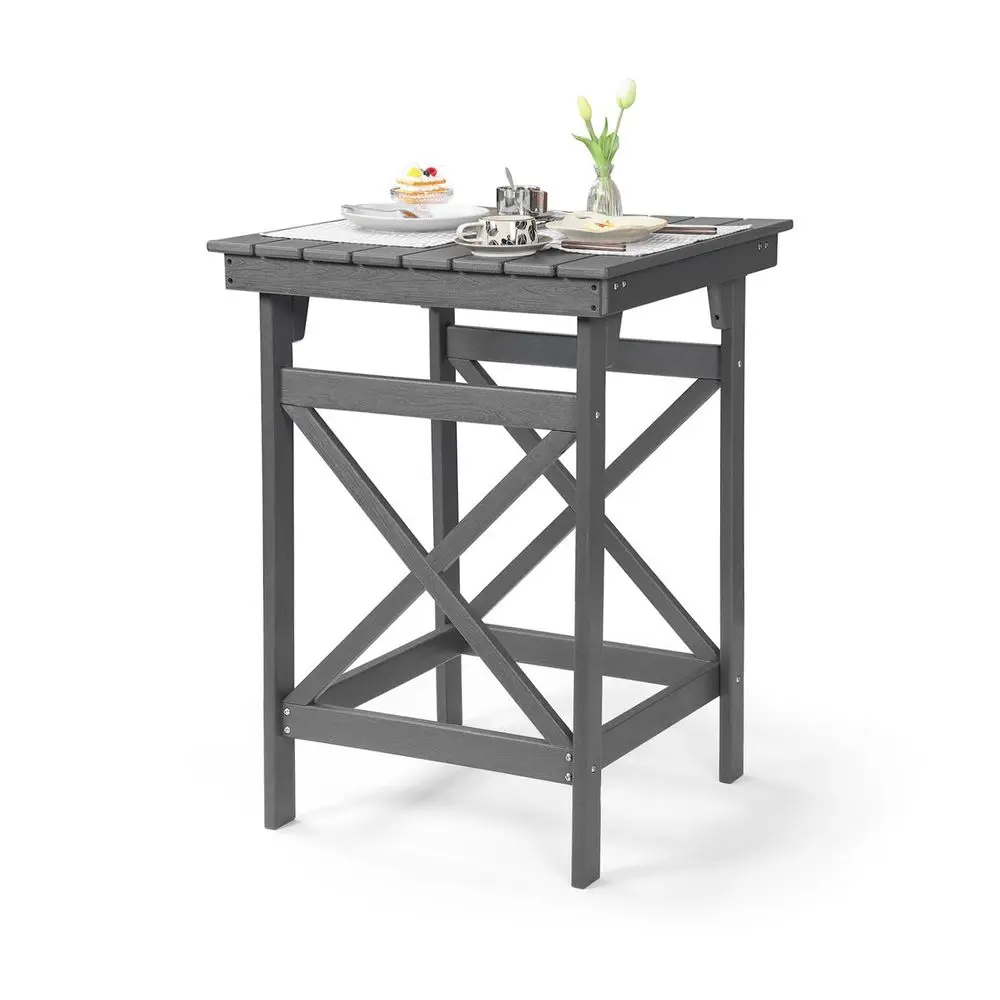 Outdoor Bar Table, 41 Adirondack Outdoor Bar Height Table, All Weather HDPE Patio High Top Pub Table, Square HDPE Patio Bar Tab
Outdoor Bar Table, 41 Adirondack Outdoor Bar Height Table, All Weather HDPE Patio High Top Pub Table, Square HDPE Patio Bar Tab