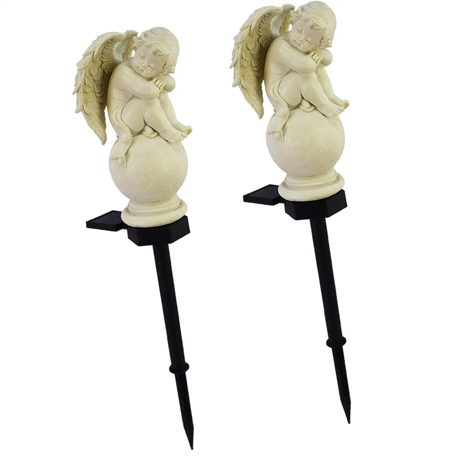 2Pcs Solar Outside Light Patio Pathway Garden Statue Lamp Sculpture Walkway Ornament Solar Garden Statue Stake Light Decoration
2Pcs Solar Outside Light Patio Pathway Garden Statue Lamp Sculpture Walkway Ornament Solar Garden Statue Stake Light Decoration