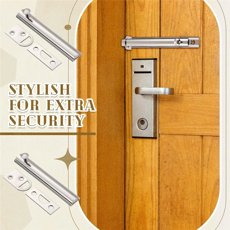 B92B-4 Pack Slide Bolt Latch Lock Bolt Door Slide For Flush Or Recessed Doors And Gates Silver
B92B-4 Pack Slide Bolt Latch Lock Bolt Door Slide For Flush Or Recessed Doors And Gates Silver