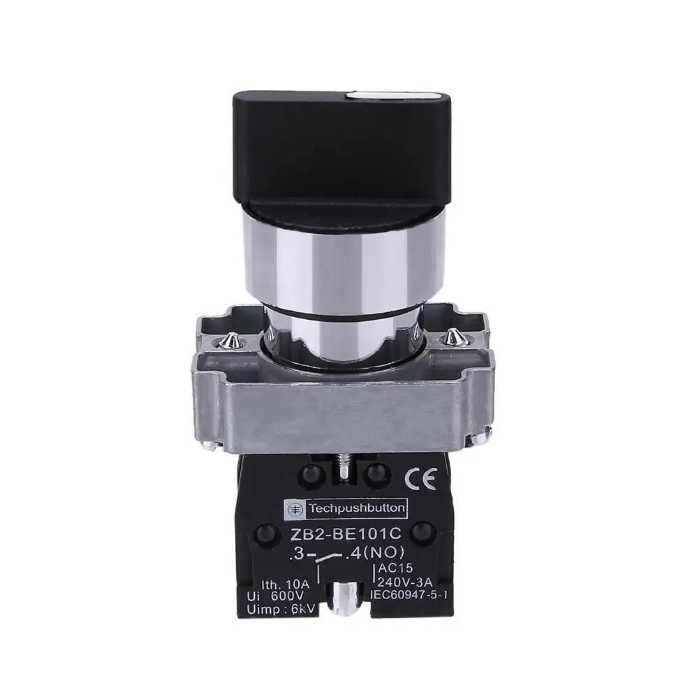 10A 3-Position On-Off-On Maintained Selector Switch XB2-BD33C with 45 Degree Rotation for Electrical Control Systems
10A 3-Position On-Off-On Maintained Selector Switch XB2-BD33C with 45 Degree Rotation for Electrical Control Systems