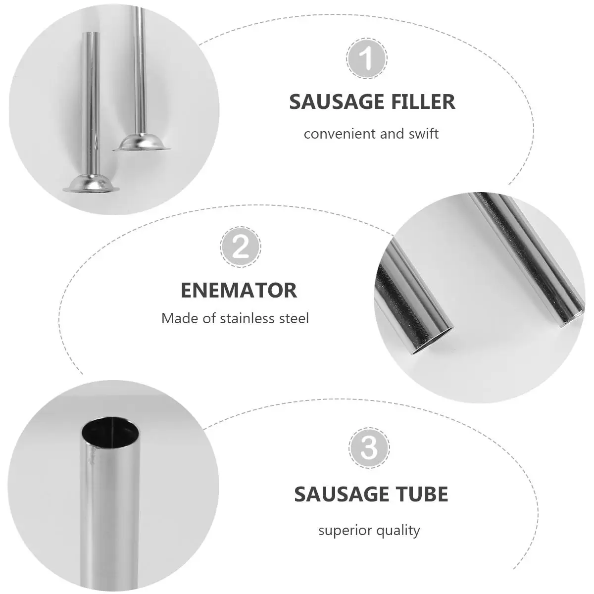 Sausage Stuffer sausage filler tube sausage tube sausage machine tube kit Steel sausage filler tube
Sausage Stuffer sausage filler tube sausage tube sausage machine tube kit Steel sausage filler tube