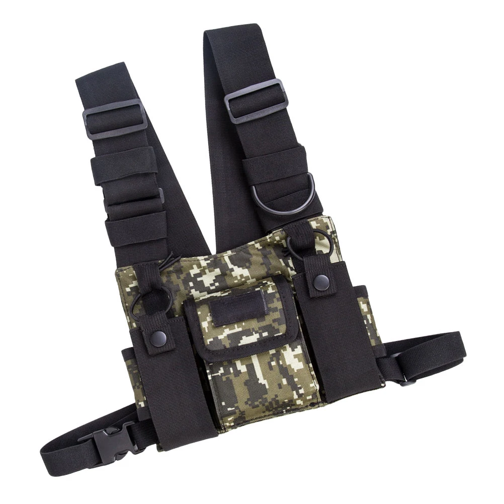 Chest Pack 600D Nylon High grade Material H Adjustable Straps Radio Harness Outdoor Essential Items Chest Bag
Chest Pack 600D Nylon High grade Material H Adjustable Straps Radio Harness Outdoor Essential Items Chest Bag