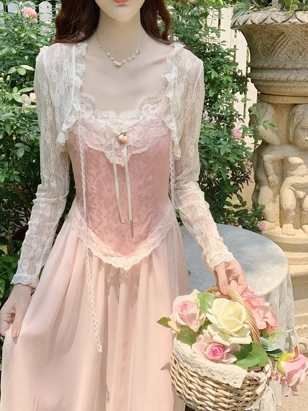 Pure Desire Lace Outerwear Women's Summer Sexy Fairy Lace Trim Shoulder Shawl Top Sun Protection Open Cardigan Korean Style L...
Pure Desire Lace Outerwear Women's Summer Sexy Fairy Lace Trim Shoulder Shawl Top Sun Protection Open Cardigan Korean Style L...