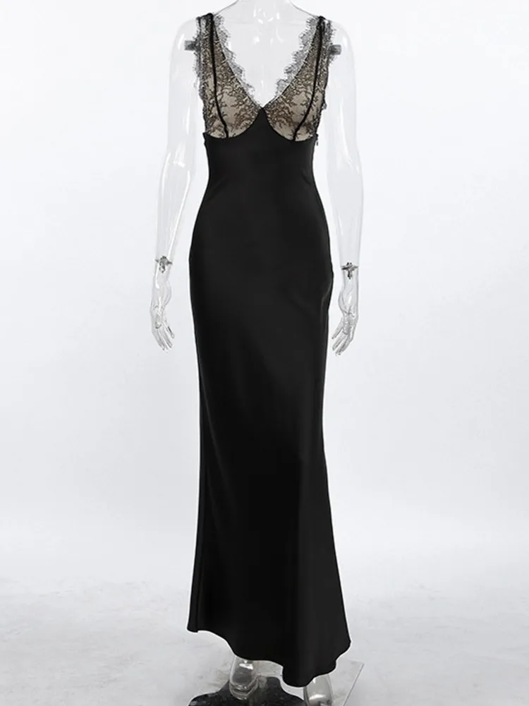 Elegant Women Black Solid Color Maxi Dress Fashion Spaghetti Strap Dresses Evening Ladies Street Party Vestidos 2026 Summer
Elegant Women Black Solid Color Maxi Dress Fashion Spaghetti Strap Dresses Evening Ladies Street Party Vestidos 2026 Summer