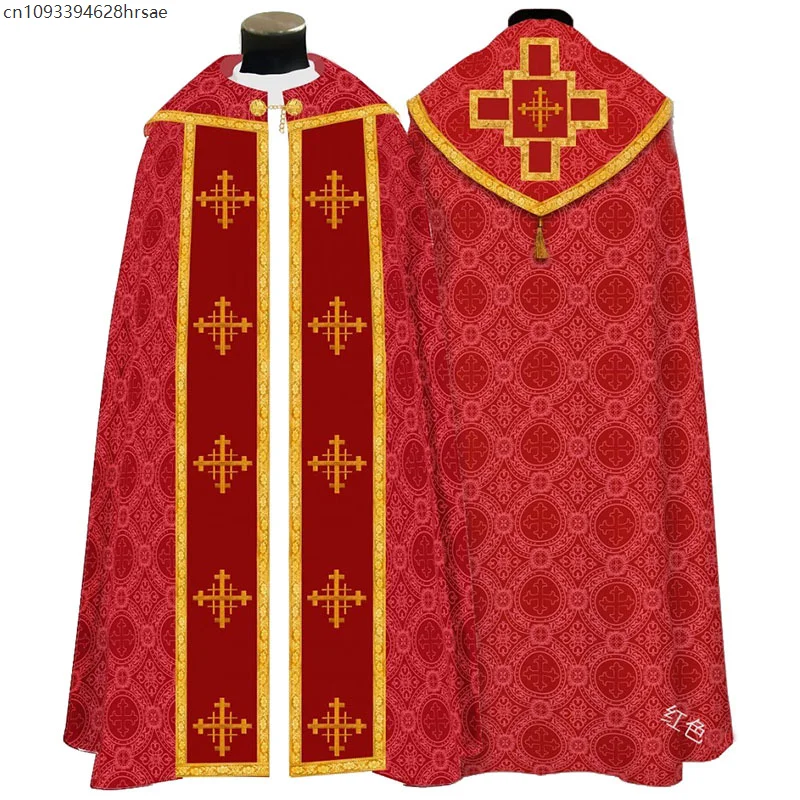 Medieval Printed Cloak Tassel Stage Performance Dress Father Cloak Robe Jacket Halloween Costume Men Women Cloak
Medieval Printed Cloak Tassel Stage Performance Dress Father Cloak Robe Jacket Halloween Costume Men Women Cloak