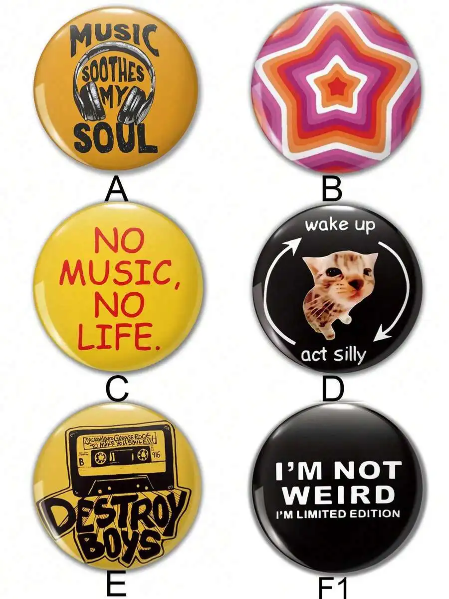 Funny Music Themed Pin Badge Brooch For Adults, Bag Clothing Accessory Gift
Funny Music Themed Pin Badge Brooch For Adults, Bag Clothing Accessory Gift