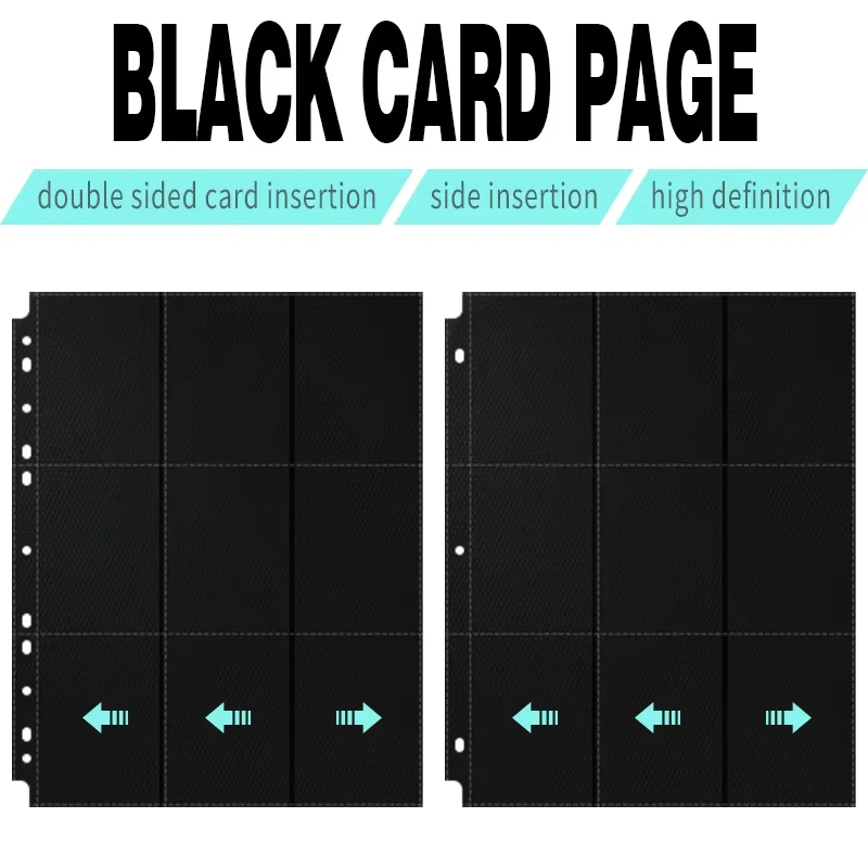 50 Pc 9 Pocket Page Protector, Trading Card Sleeves Pages Baseball Pages For 11or 3 Ring Binder, Card Sheets For Standard Size
50 Pc 9 Pocket Page Protector, Trading Card Sleeves Pages Baseball Pages For 11or 3 Ring Binder, Card Sheets For Standard Size