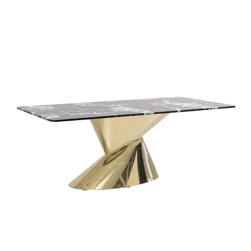 High-end household high-end dining table stainless steel designer creative flying saucer dining table
High-end household high-end dining table stainless steel designer creative flying saucer dining table
