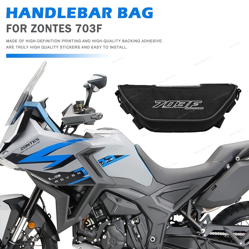 New 703F Motorcycle Handlebar Travel Bag Motorcycle Waterproof And Dustproof Handlebar Storage Bag for Zontes 703F zontes 703f
New 703F Motorcycle Handlebar Travel Bag Motorcycle Waterproof And Dustproof Handlebar Storage Bag for Zontes 703F zontes 703f