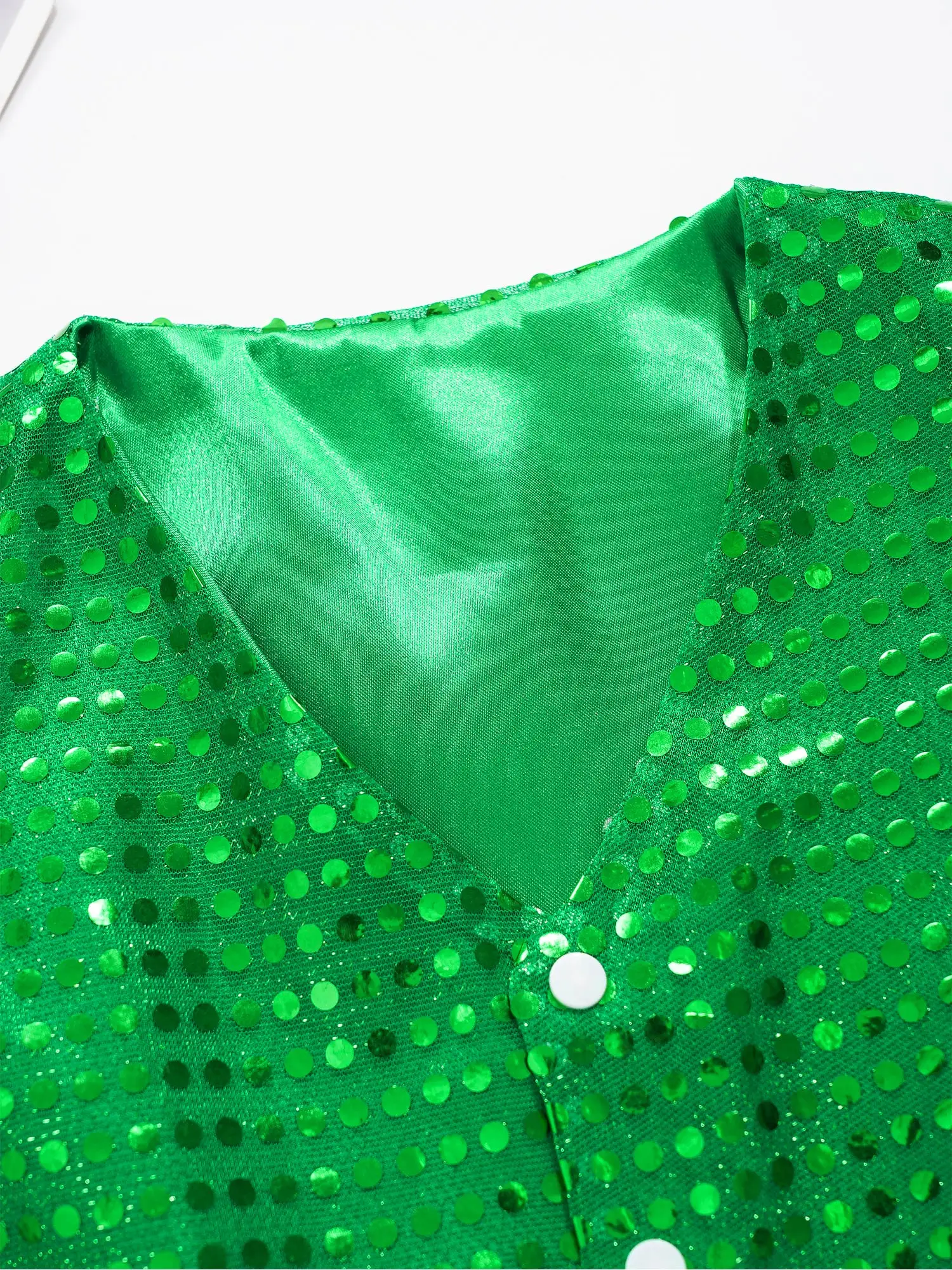 Boys Girls Shiny Sequin Vest School Choir Jazz Street Dance Waistcoat Halloween Carnival Theme Party Cosplay Performance Costume
Boys Girls Shiny Sequin Vest School Choir Jazz Street Dance Waistcoat Halloween Carnival Theme Party Cosplay Performance Costume
