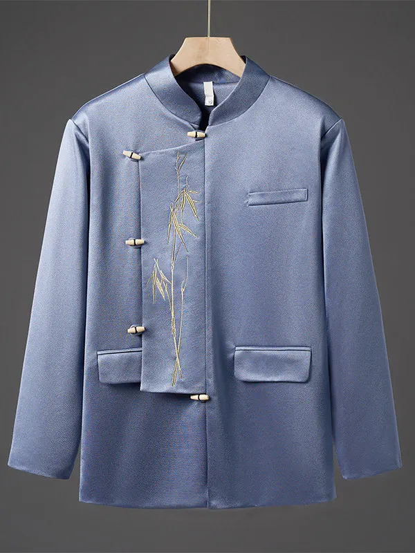 Новый китайский мужской костюм Тан (цзяньцюй), длинная рубашка с вышивкой, большие размеры, воротник-стойка, на пуговицах, верхняя одежда для осени и зимы
Новый китайский мужской костюм Тан (цзяньцюй), длинная рубашка с вышивкой, большие размеры, воротник-стойка, на пуговицах, верхняя одежда для осени и зимы