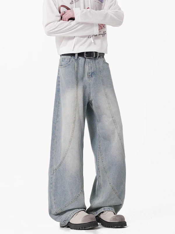 American Sle Wide Leg Men's Jeans Low Waist Straight Tube Long Pants Spring New Vintage Loose Fit unding Waed Jeans
American Sle Wide Leg Men's Jeans Low Waist Straight Tube Long Pants Spring New Vintage Loose Fit unding Waed Jeans